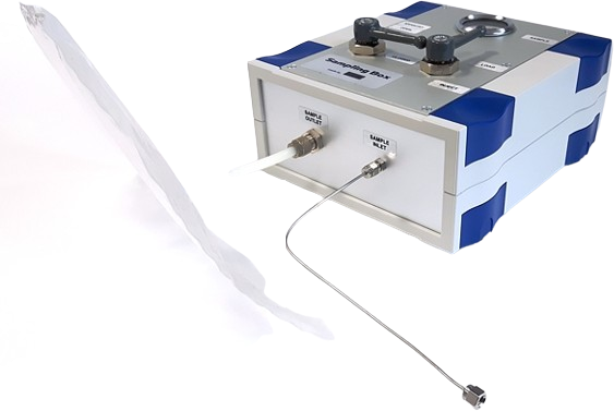 Sampling Box for transformation of liquefied gas into gaseous samples