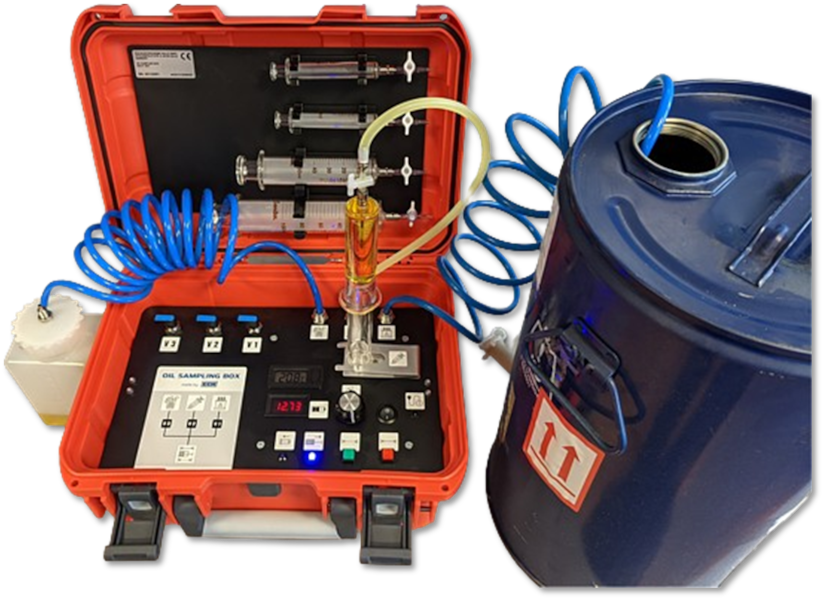 Easy sampling of gases and liquids